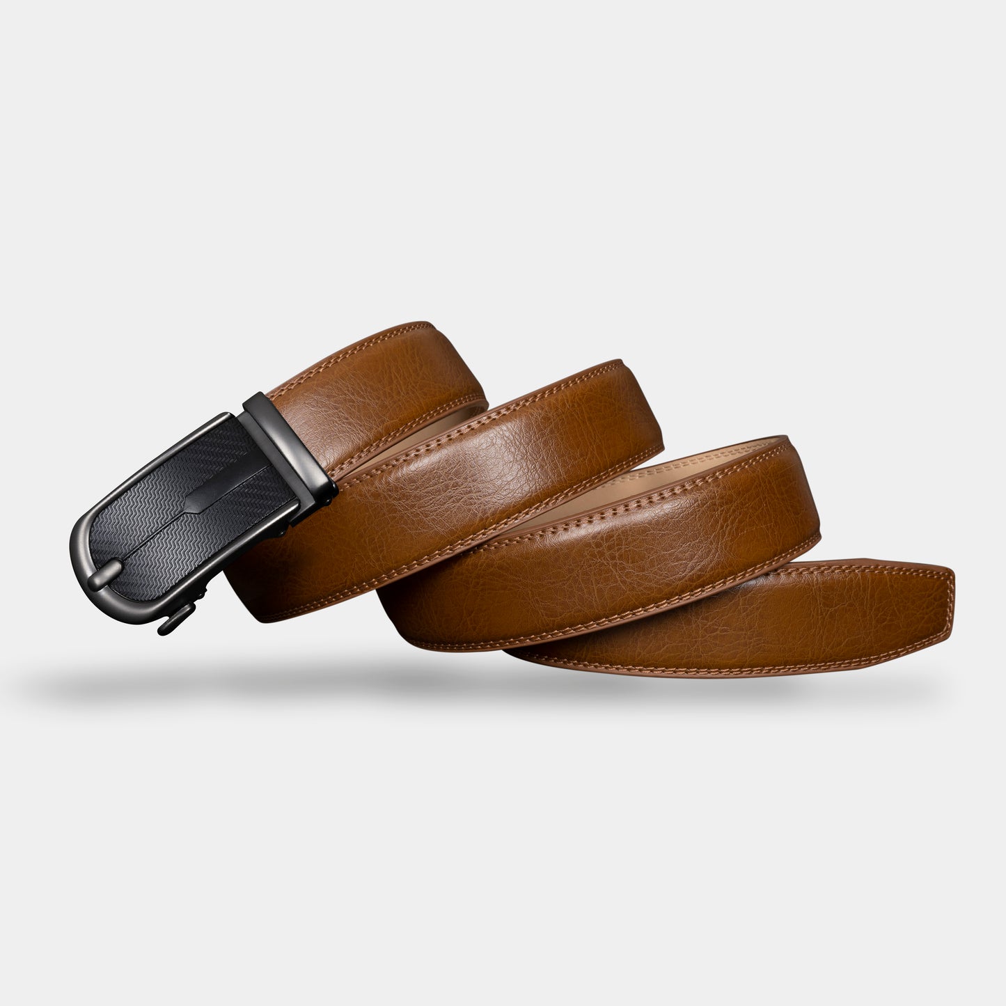 VEGETABLE TANNED 100% LEATHER BELT WITH CHROME PLATED BUCKLE - LY36-21586