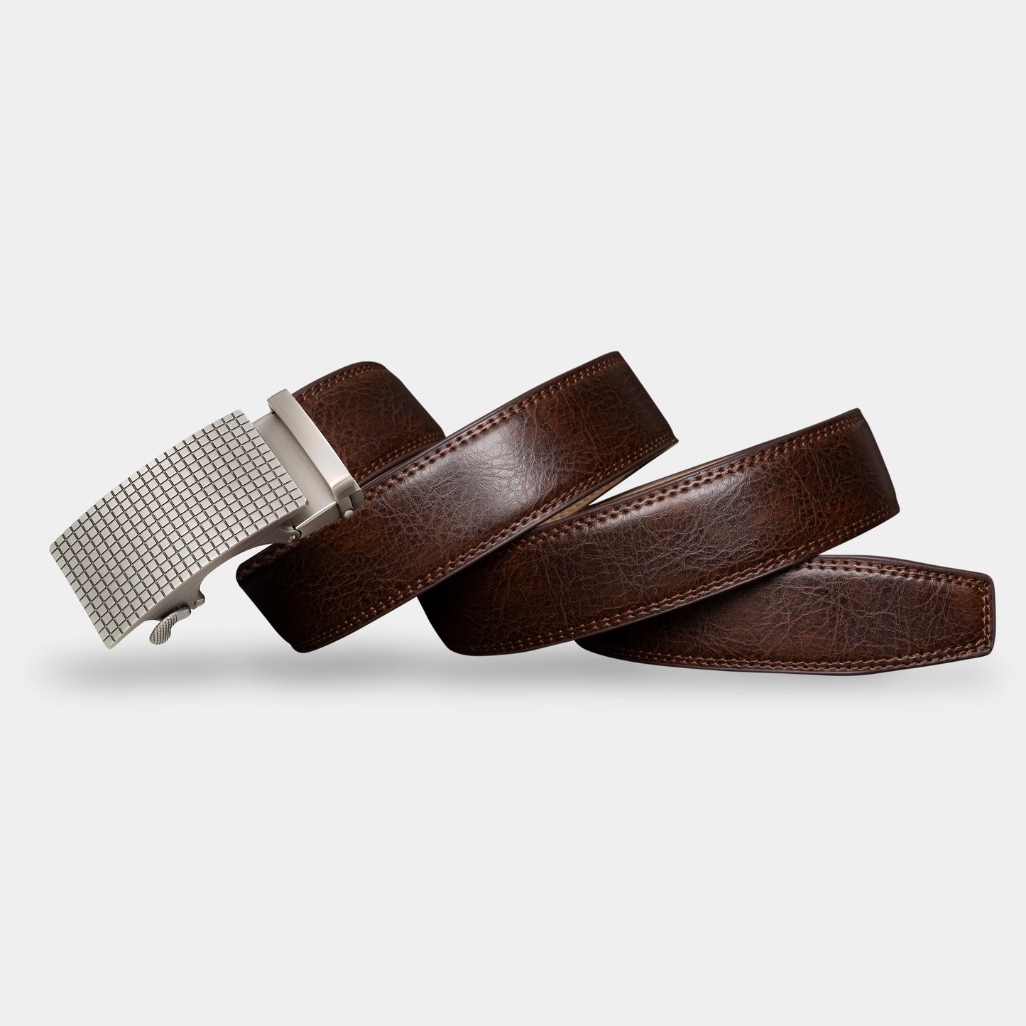 VEGETABLE TANNED 100% LEATHER BELT WITH CHROME PLATED BUCKLE - LY36-0088_SIL