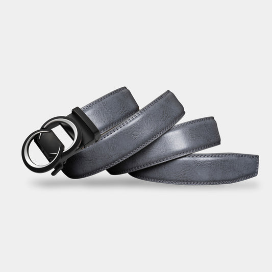 VEGETABLE TANNED 100% LEATHER BELT WITH CHROME PLATED BUCKLE - LY36-222882_CHR