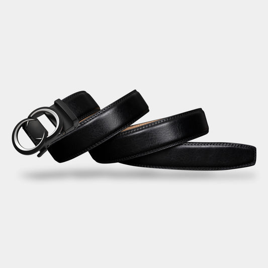 VEGETABLE TANNED 100% LEATHER BELT WITH CHROME PLATED BUCKLE - LY36-222882_CHR