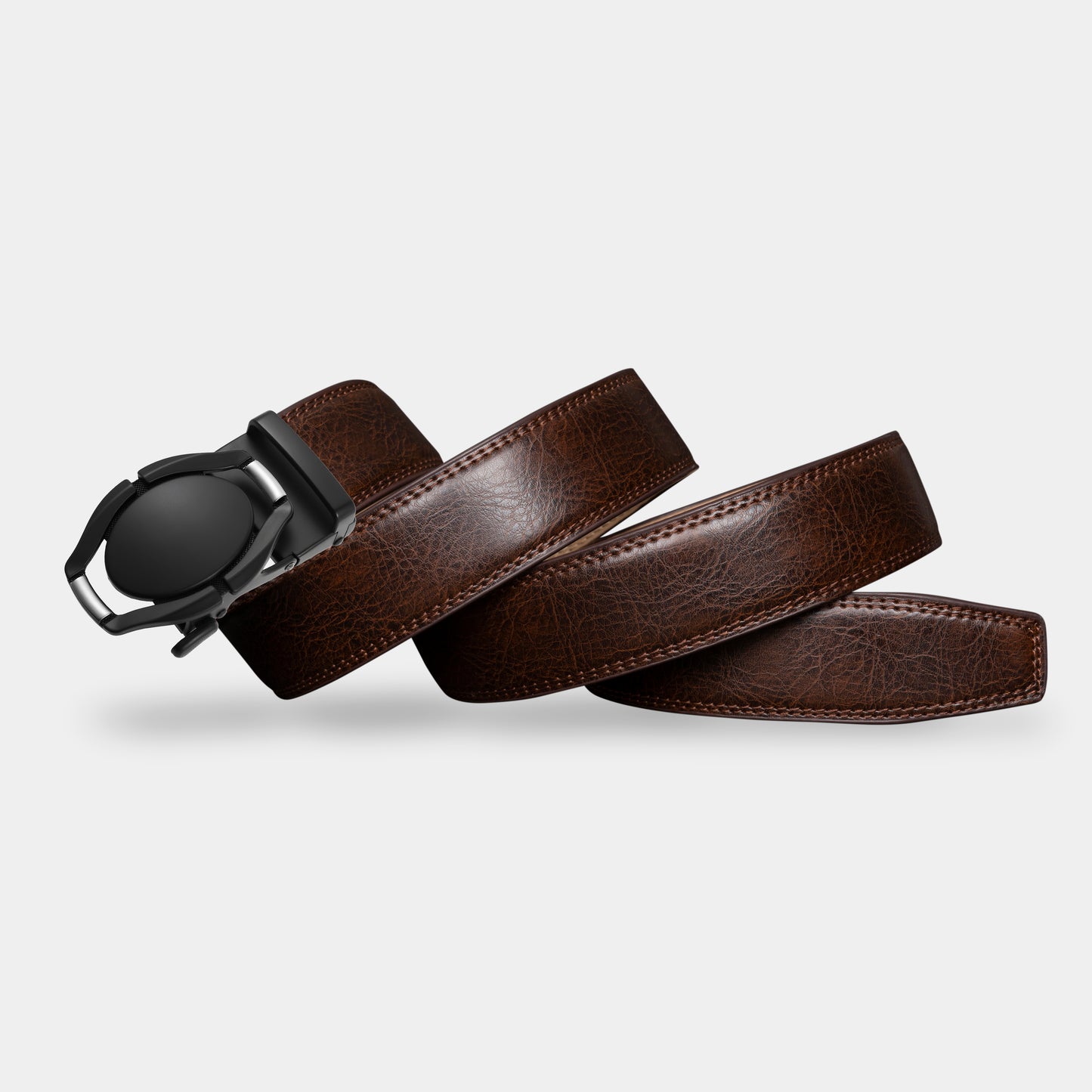 VEGETABLE TANNED 100% LEATHER BELT WITH CHROME PLATED BUCKLE - LY36-222755_CHR