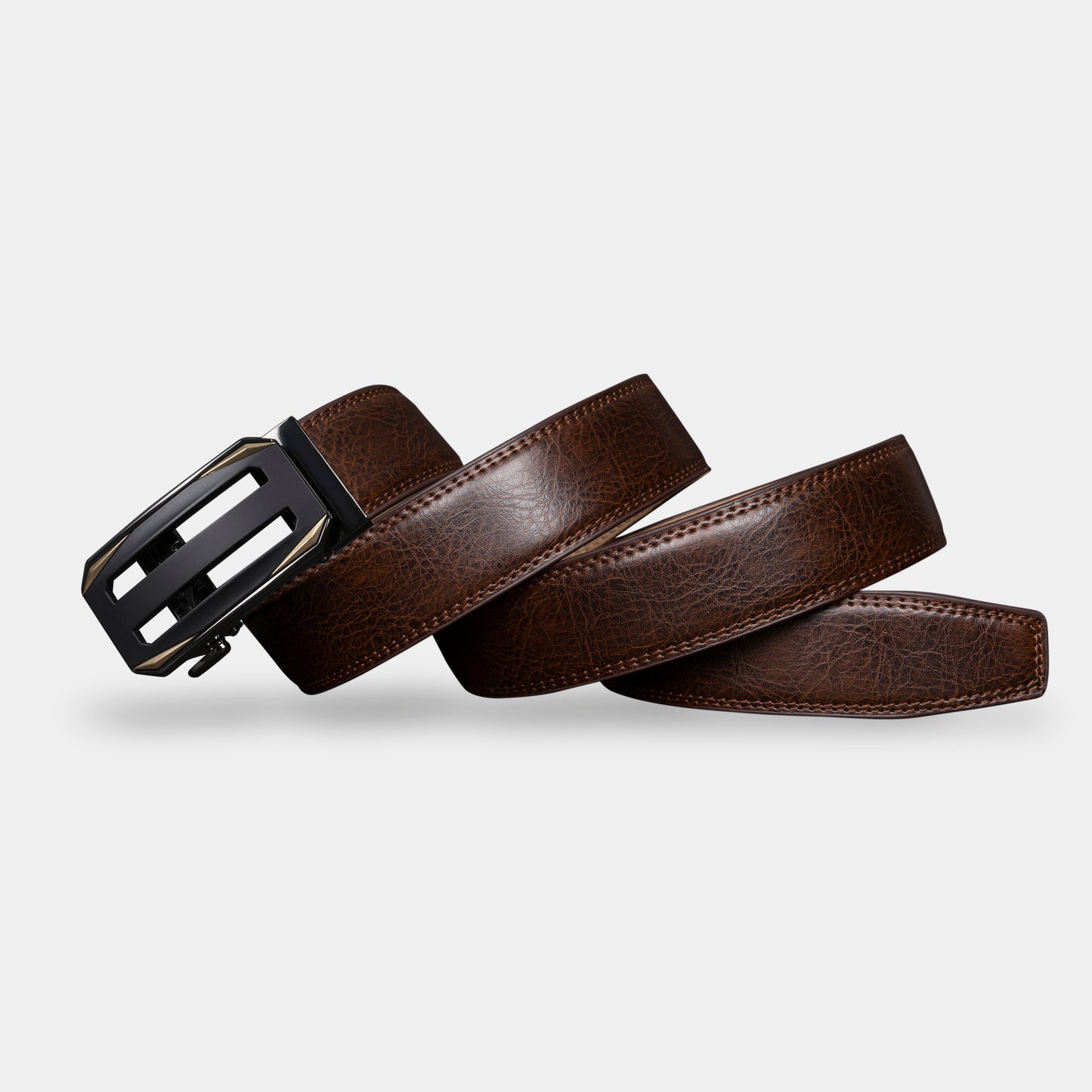 VEGETABLE TANNED 100% LEATHER BELT WITH CHROME PLATED BUCKLE - LY36-25162_GOL