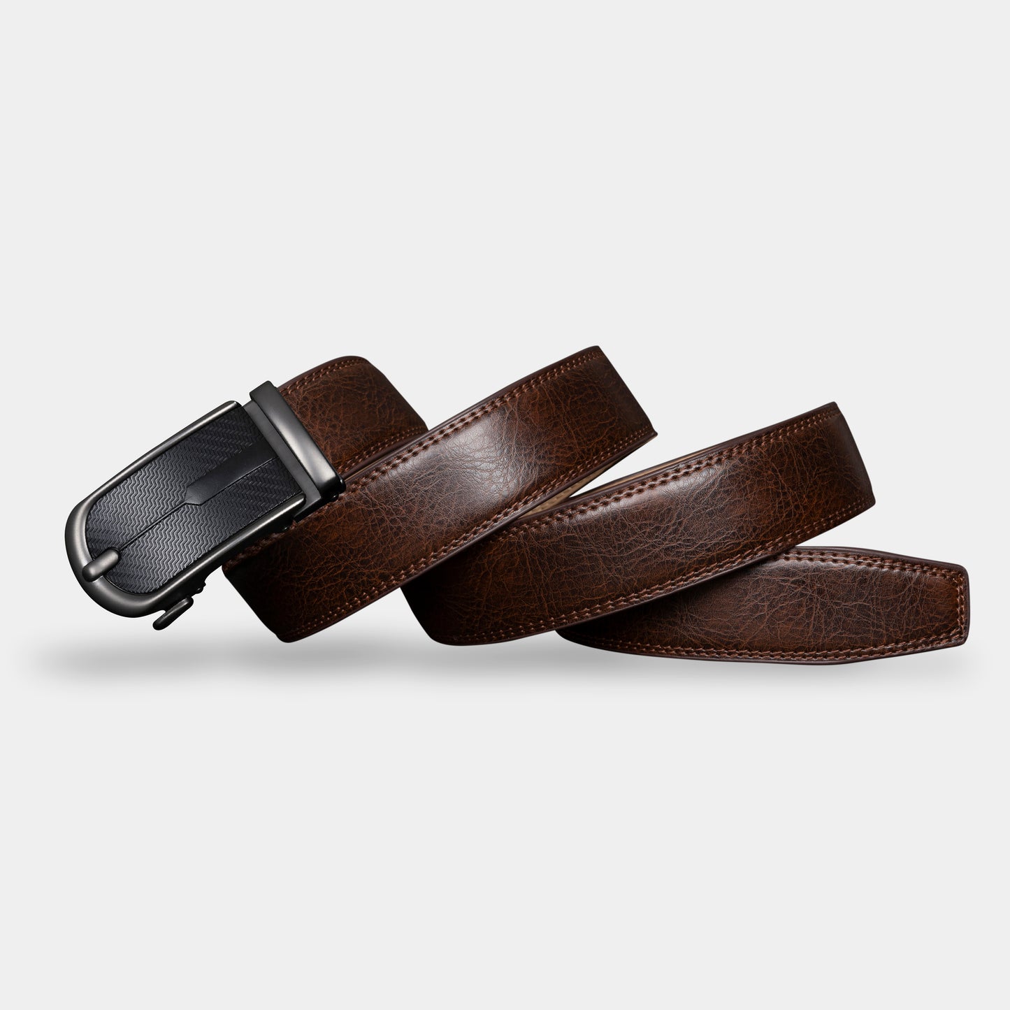 VEGETABLE TANNED 100% LEATHER BELT WITH CHROME PLATED BUCKLE - LY36-21586