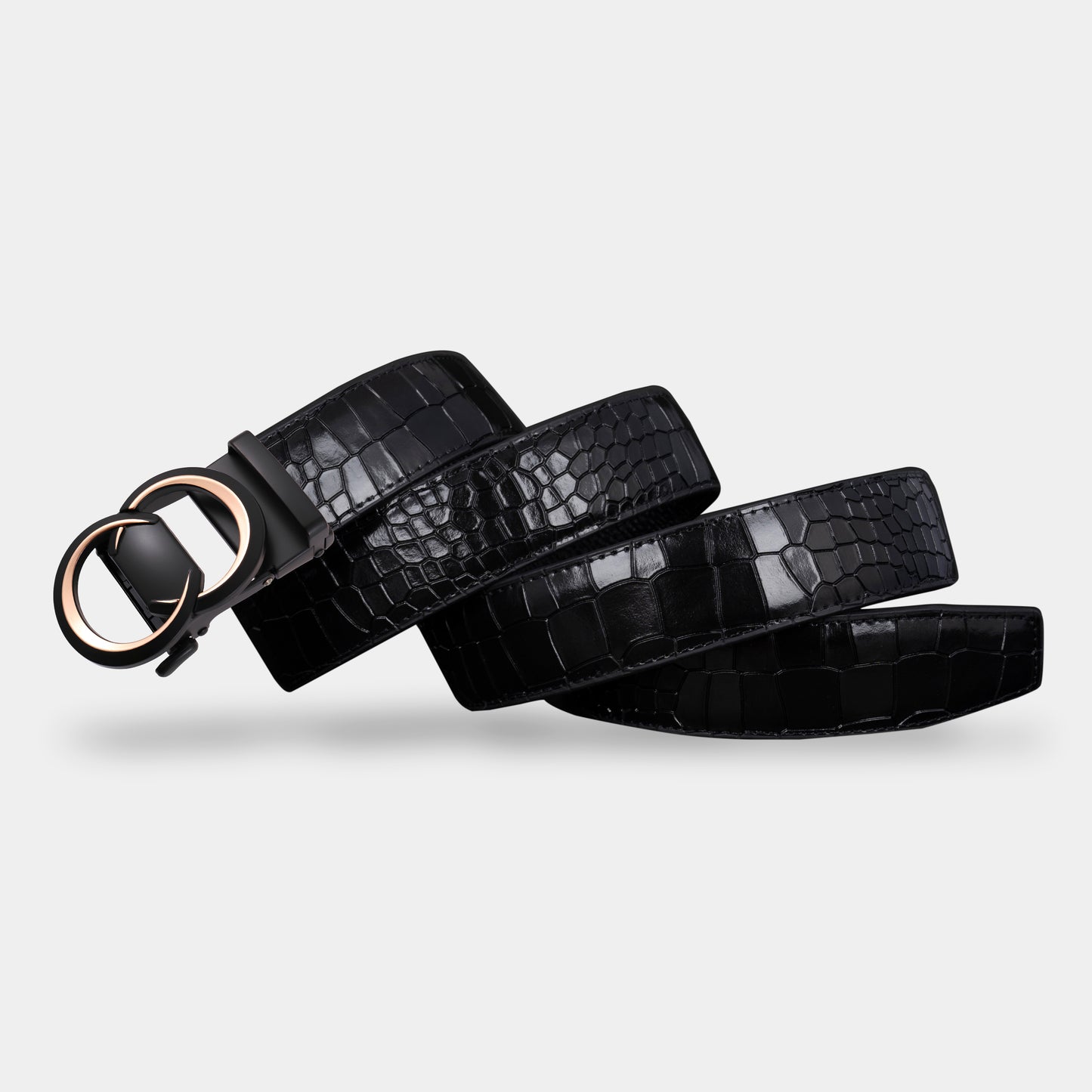 TORTOISE CRACK VEGETABLE TANNED 100% LEATHER BELT WITH CHROME PLATED BUCKLE - LY36-222882_GOL