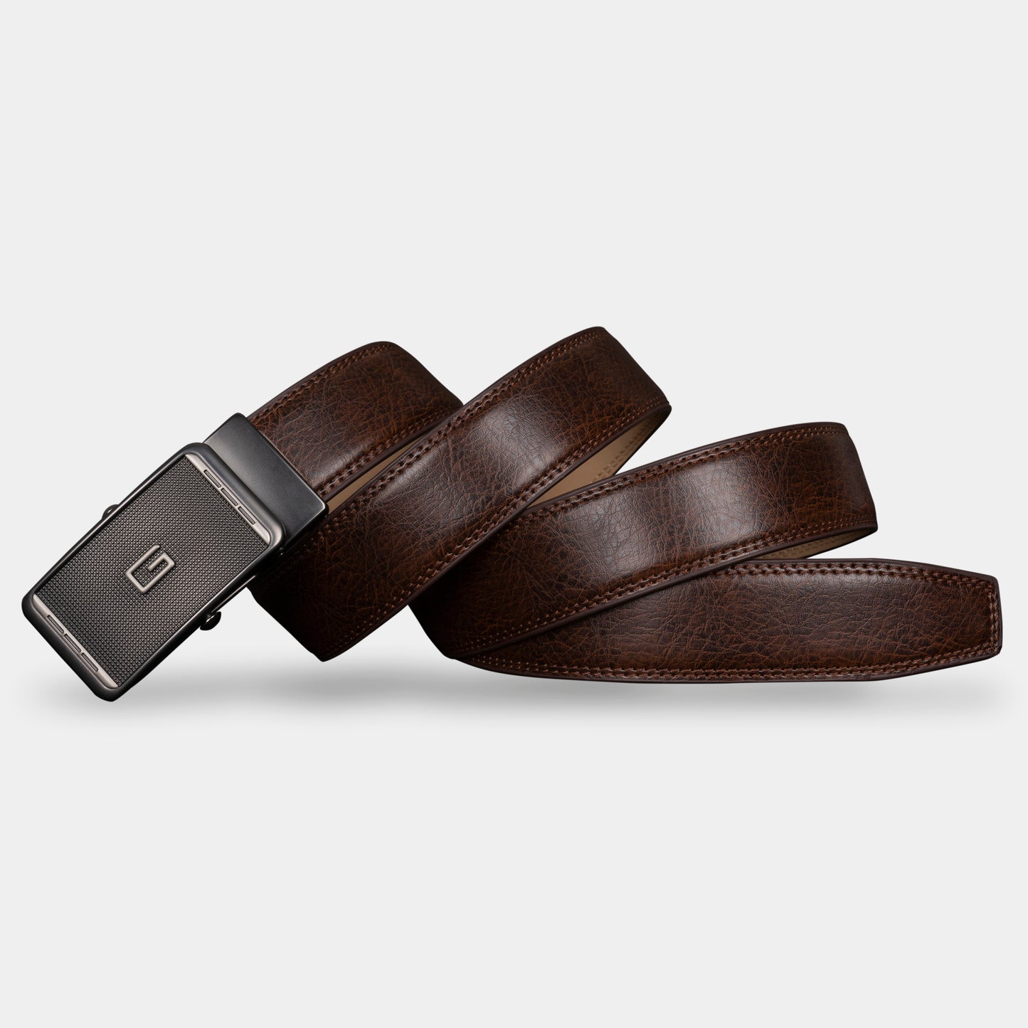 VEGETABLE TANNED 100% LEATHER BELT WITH CHROME PLATED BUCKLE - LY36-23631_SIL