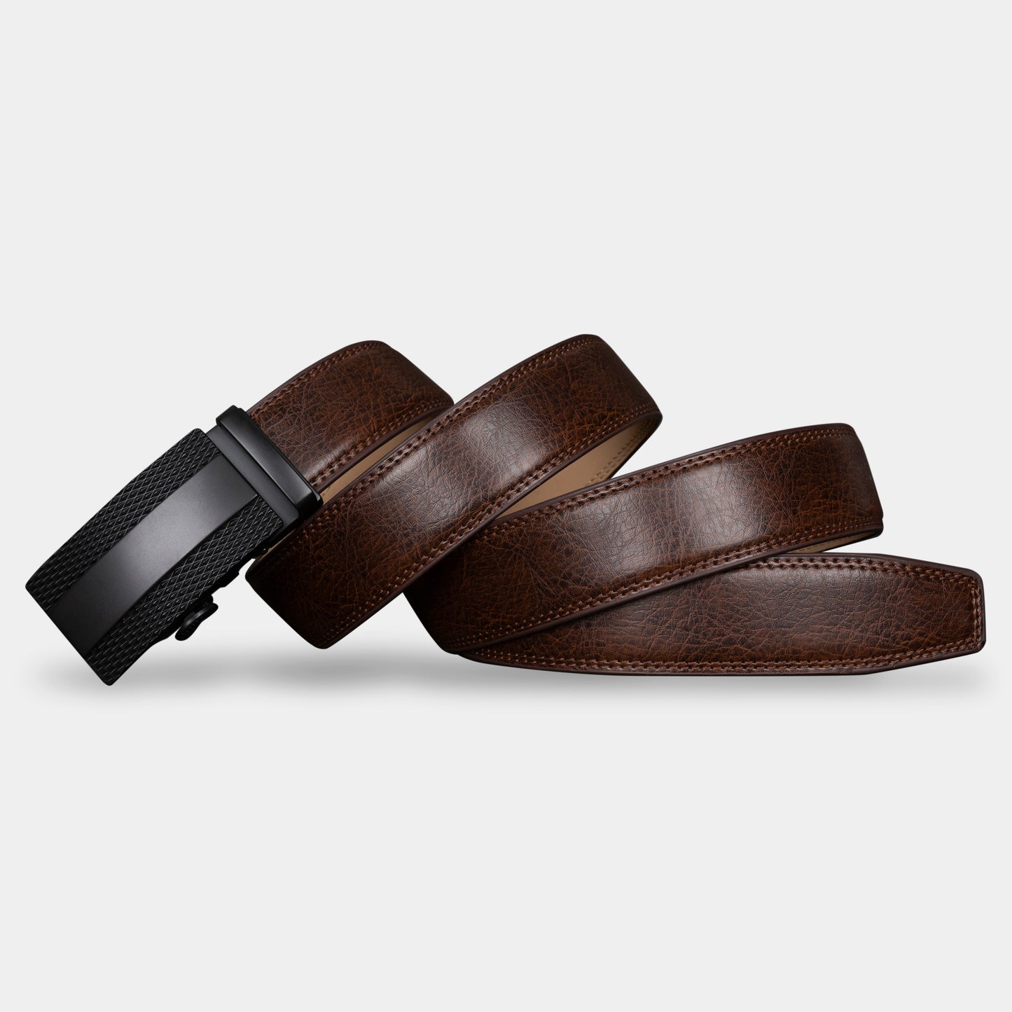 VEGETABLE TANNED 100% LEATHER BELT WITH CHROME PLATED BUCKLE - LY25-1056_BLA