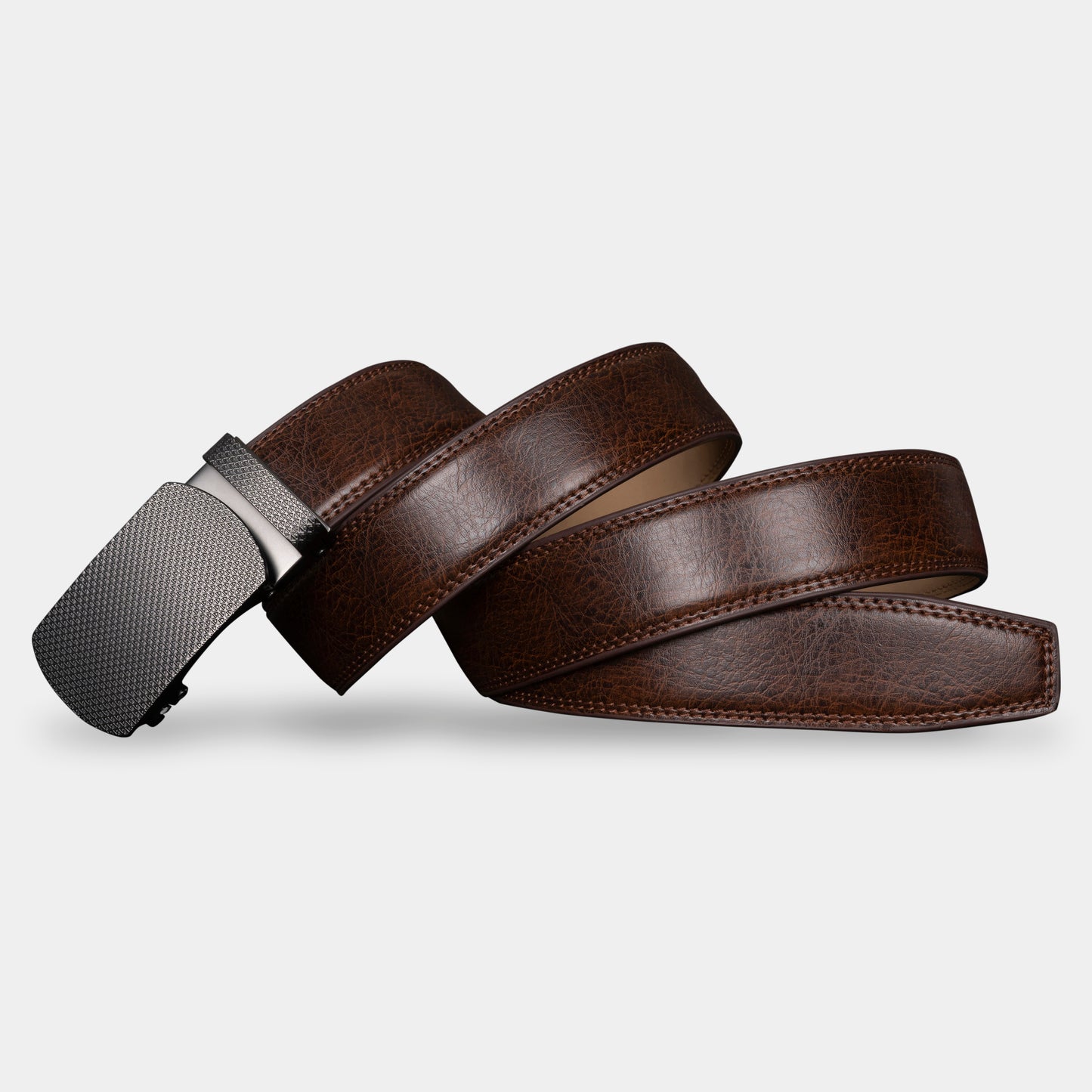 VEGETABLE TANNED 100% LEATHER BELT WITH CHROME PLATED BUCKLE - LY36-22060