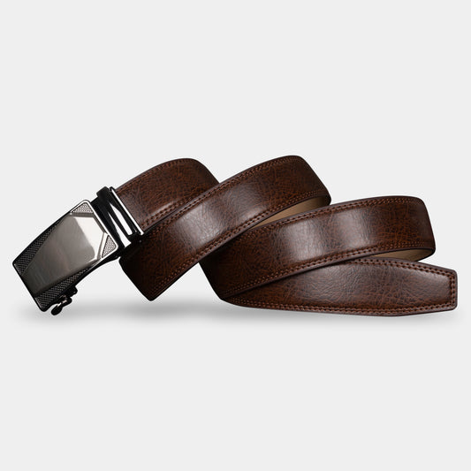 VEGETABLE TANNED 100% LEATHER BELT WITH CHROME PLATED BUCKLE - LY36-21737_SIL