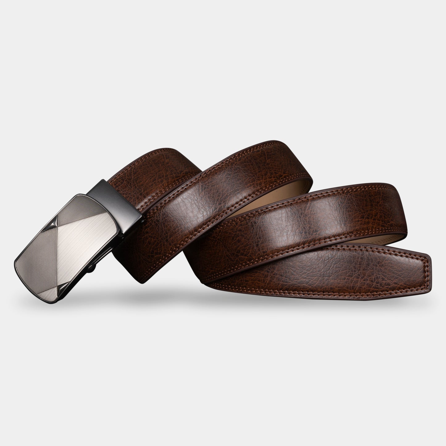 VEGETABLE TANNED 100% LEATHER BELT WITH CHROME PLATED BUCKLE - LY36-23547_BLA