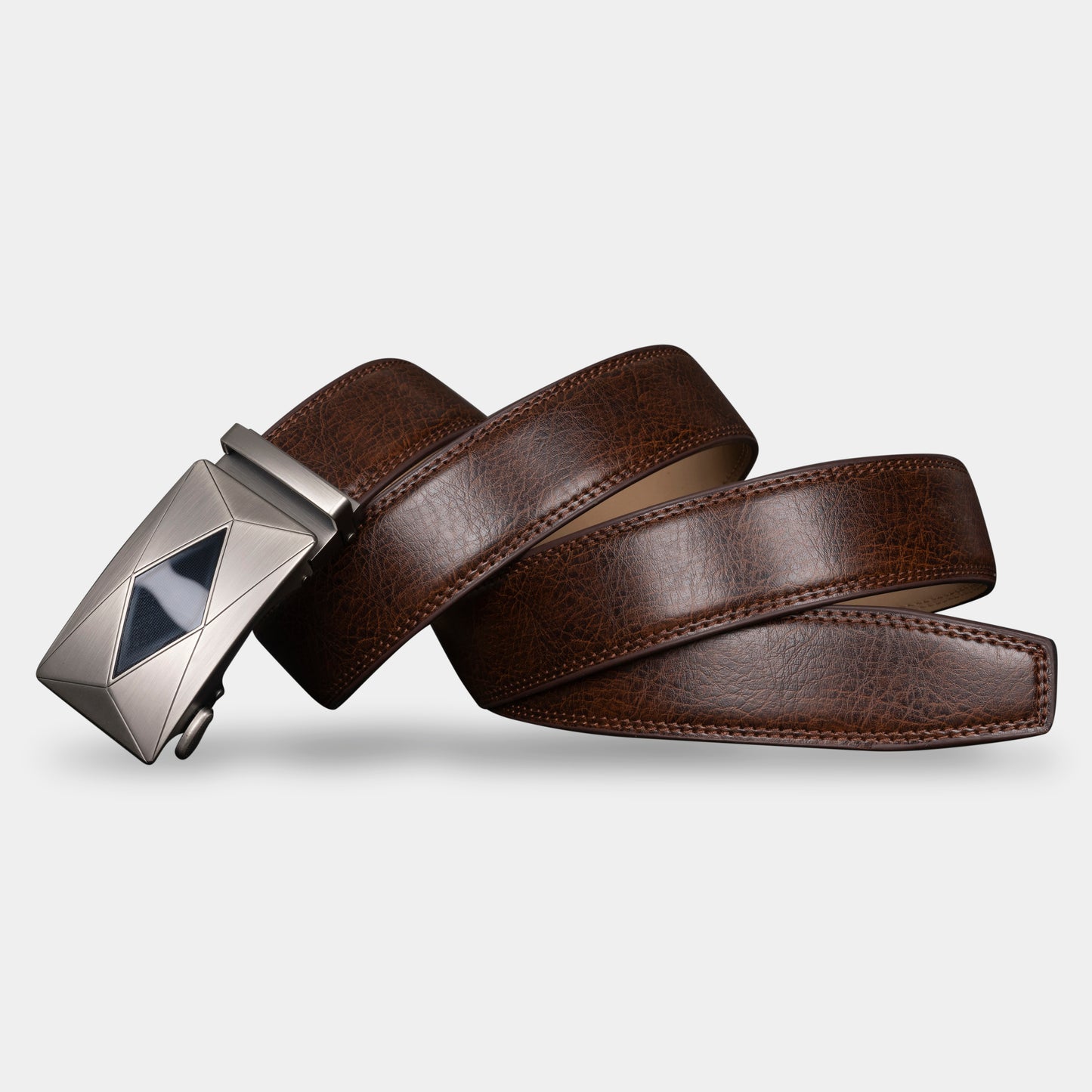 VEGETABLE TANNED 100% LEATHER BELT WITH CHROME PLATED BUCKLE - LY36-25082