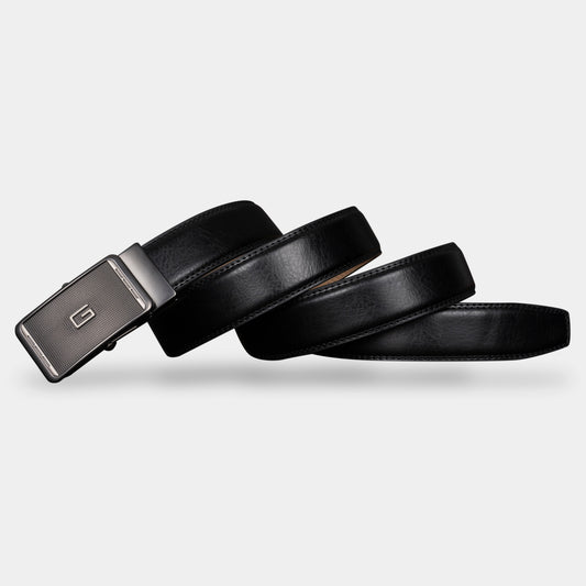 VEGETABLE TANNED 100% LEATHER BELT WITH CHROME PLATED BUCKLE - LY36-23631_GRE