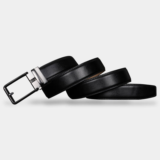 VEGETABLE TANNED 100% LEATHER BELT WITH CHROME PLATED BUCKLE - LY36-561950_GRE