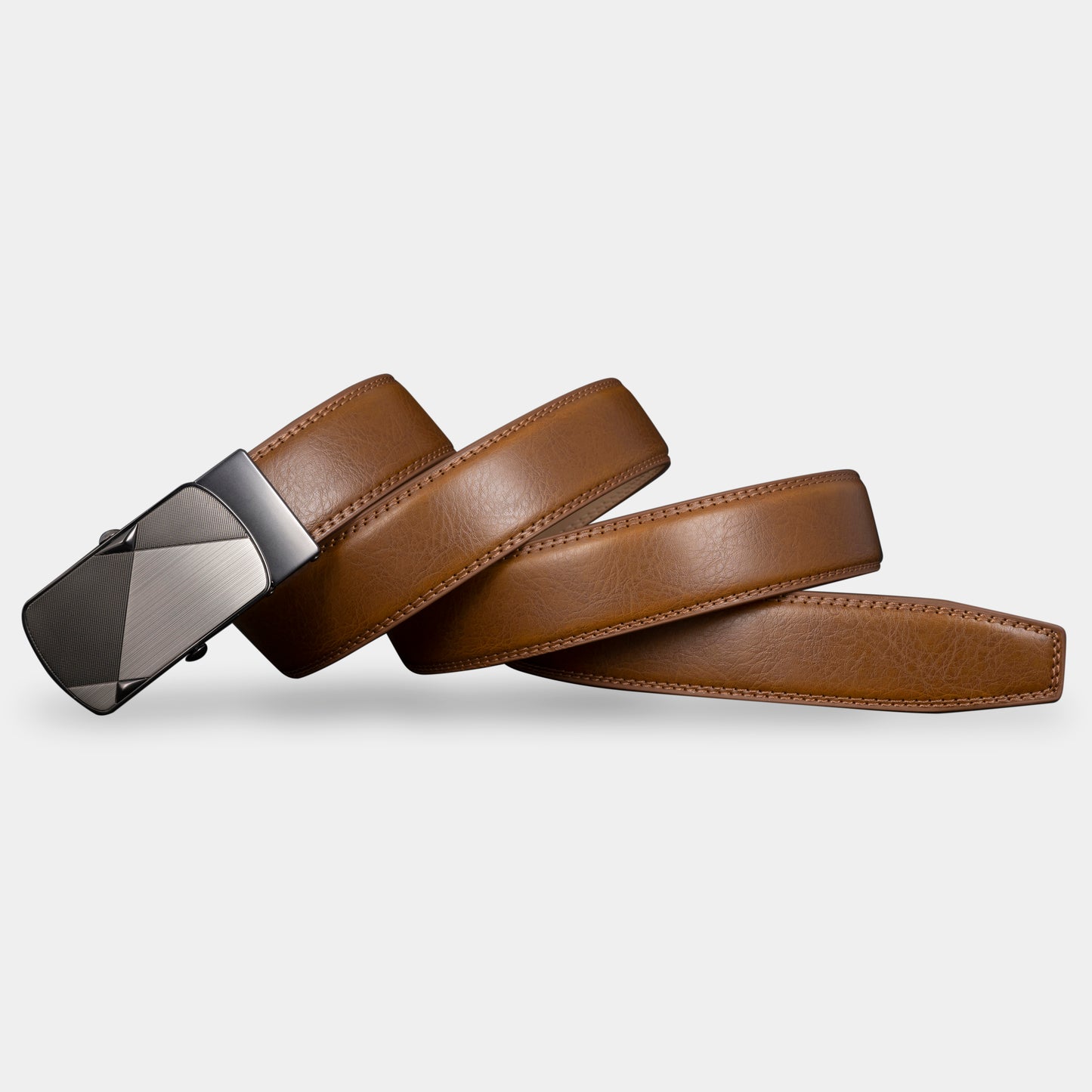 VEGETABLE TANNED 100% LEATHER BELT WITH CHROME PLATED BUCKLE - LY36-23547_BLA