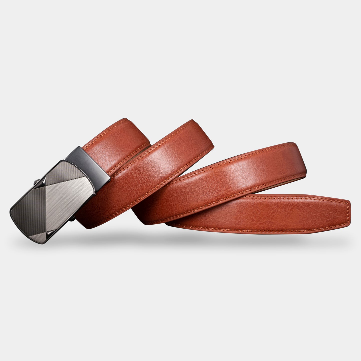 VEGETABLE TANNED 100% LEATHER BELT WITH CHROME PLATED BUCKLE - LY36-23547_BLA