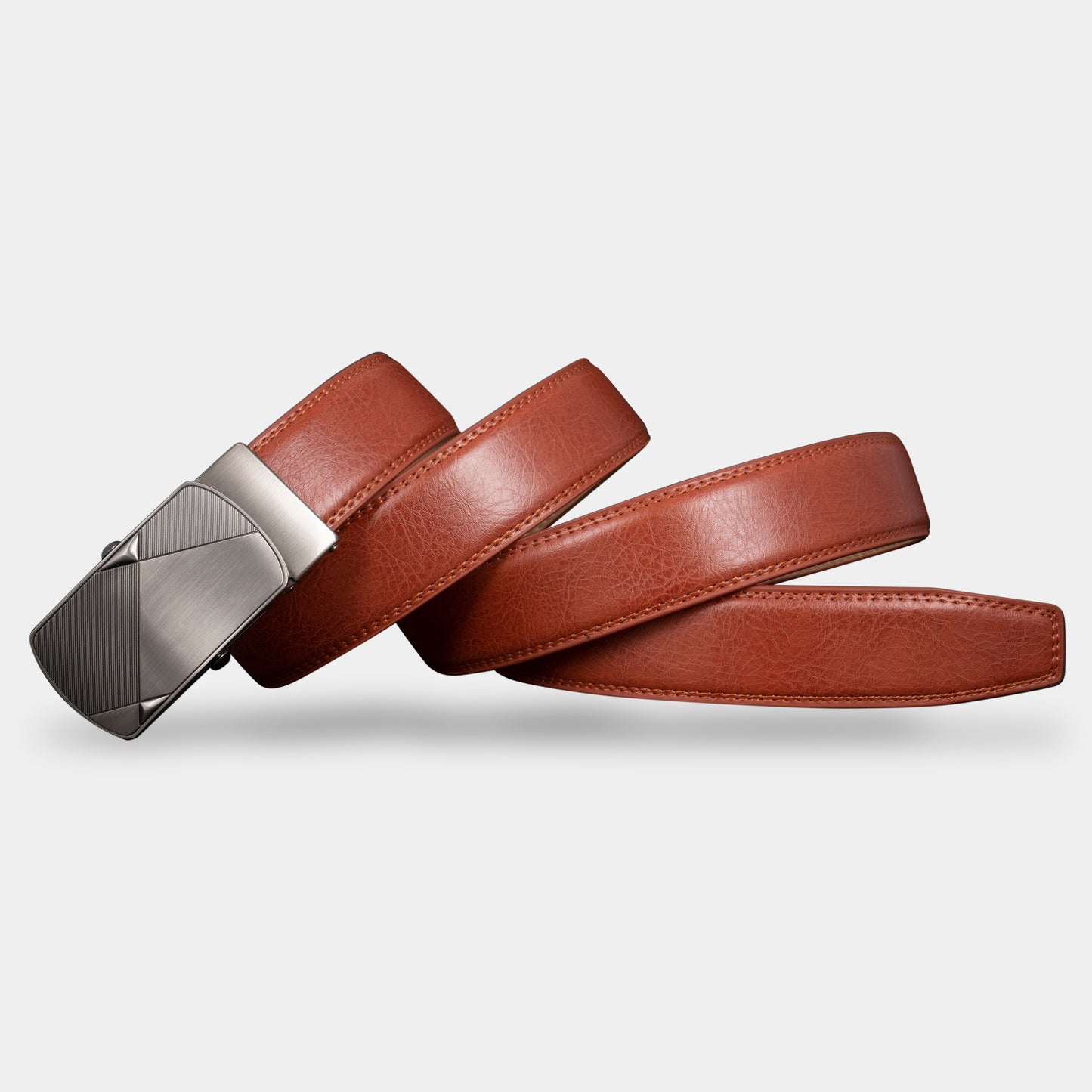 VEGETABLE TANNED 100% LEATHER BELT WITH CHROME PLATED BUCKLE - LY36-23547_SIL