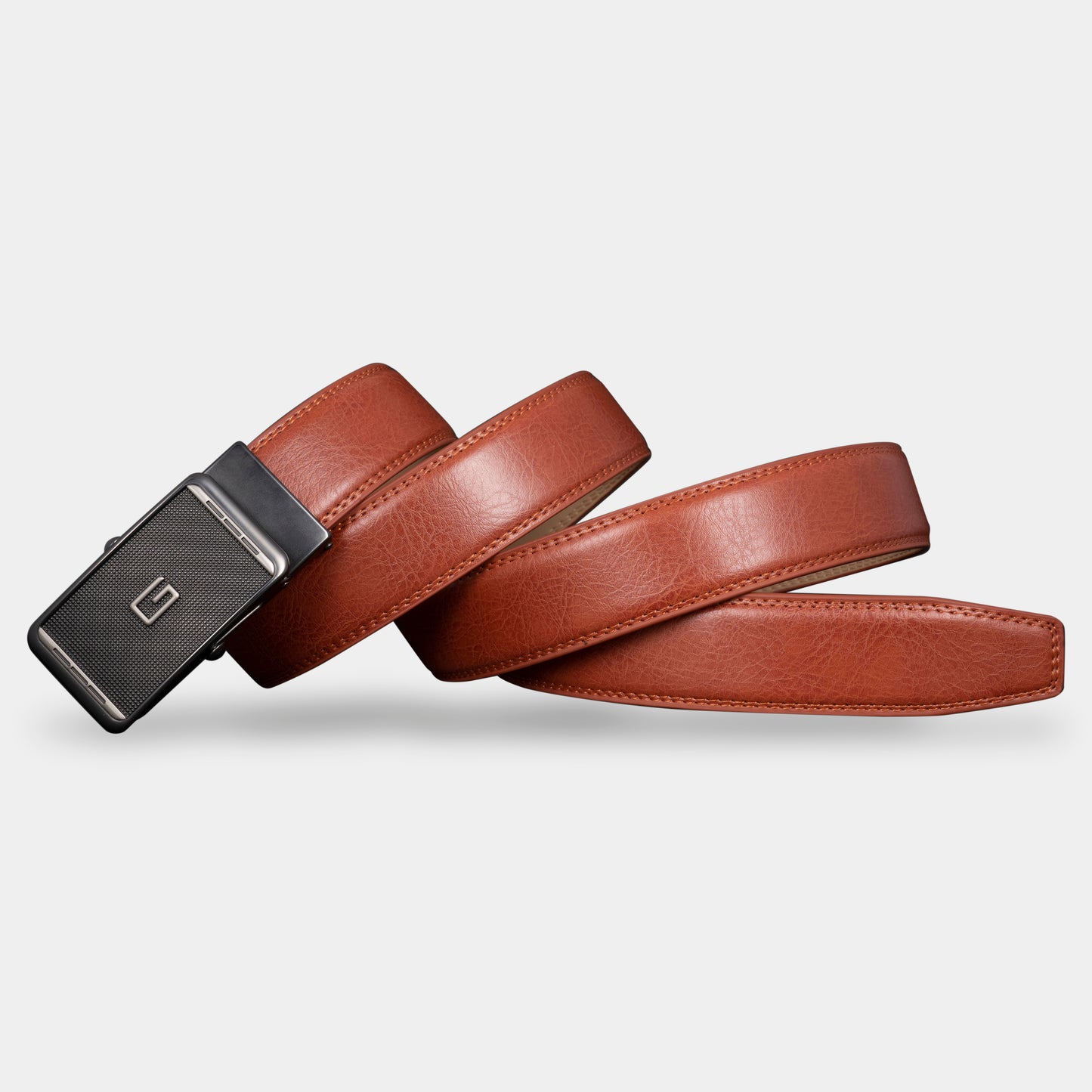 VEGETABLE TANNED 100% LEATHER BELT WITH CHROME PLATED BUCKLE - LY36-23631_SIL