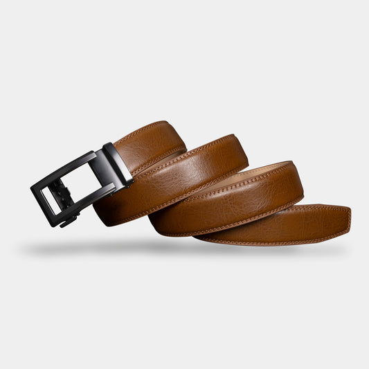 VEGETABLE TANNED 100% LEATHER BELT WITH CLASSIC BUCKLE - LY36-21690