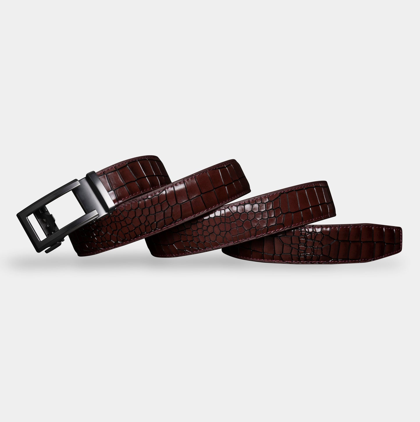 TORTOISE CRACK VEGETABLE TANNED 100% LEATHER BELT WITH CLASSIC BUCKLE - LY36-21690